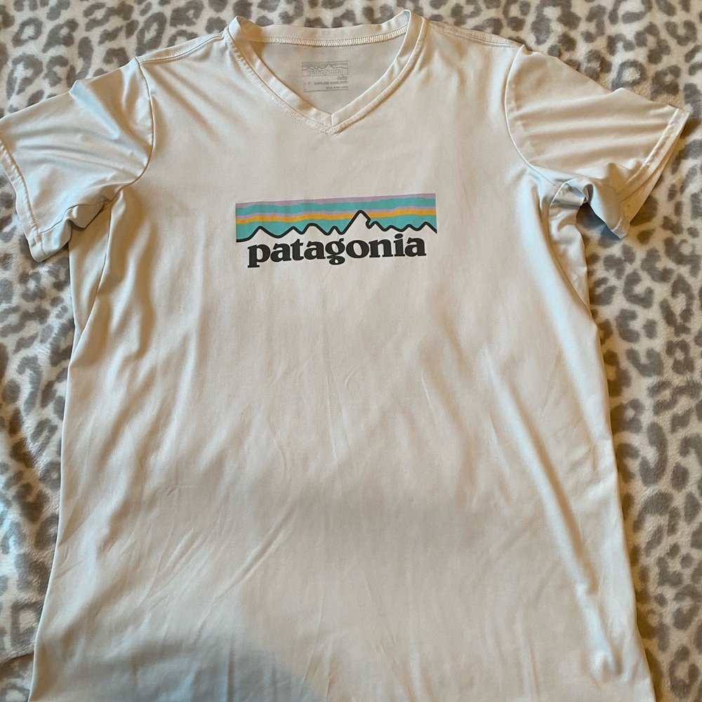 Patagonia White Logo Shirt